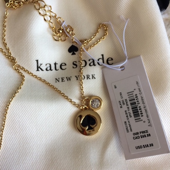 kate spade Jewelry - 🎁 Kate Spade necklace in black 🎁